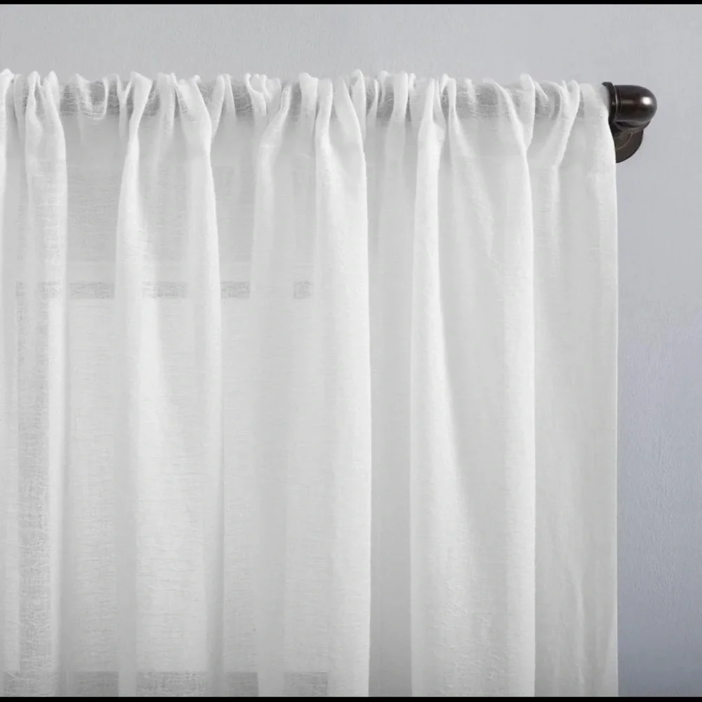 63” 2X Clean Window sheer Curtain panel NWT